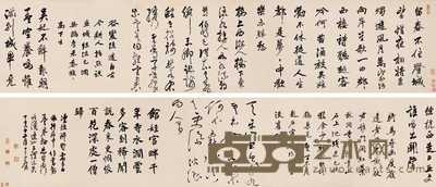 陈奕禧 1707年作 各体书法 手卷 34×328.5cm